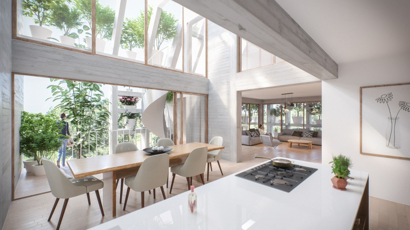 "綠色之墅"：覆滿植物的街角住宅