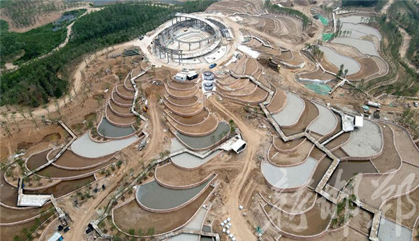 邯鄲園博園清渠如許項目：礦渣山變身大花園