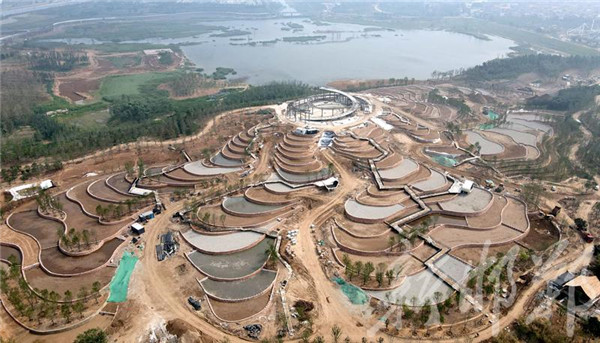 邯鄲園博園清渠如許項目：礦渣山變身大花園