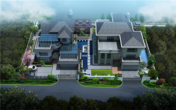 湖北宜昌·皇鉑御府-臨江瀾院庭院