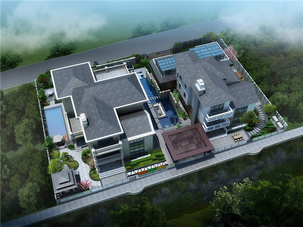 湖北宜昌·皇鉑御府-臨江瀾院庭院