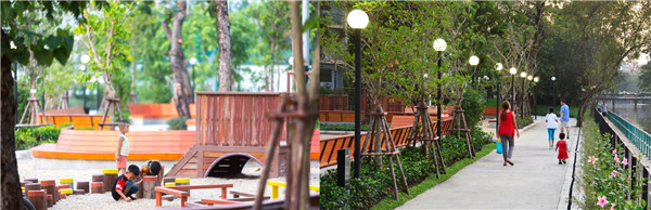 城市景觀的基礎設施打造療愈性城市