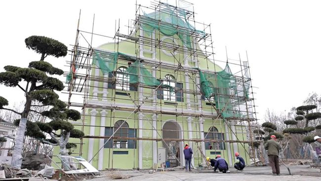 揚州世園會展園風格各異 西藏園澳門園先睹為快