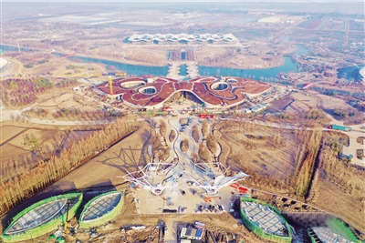 第十屆花博會主場館建設如火如荼