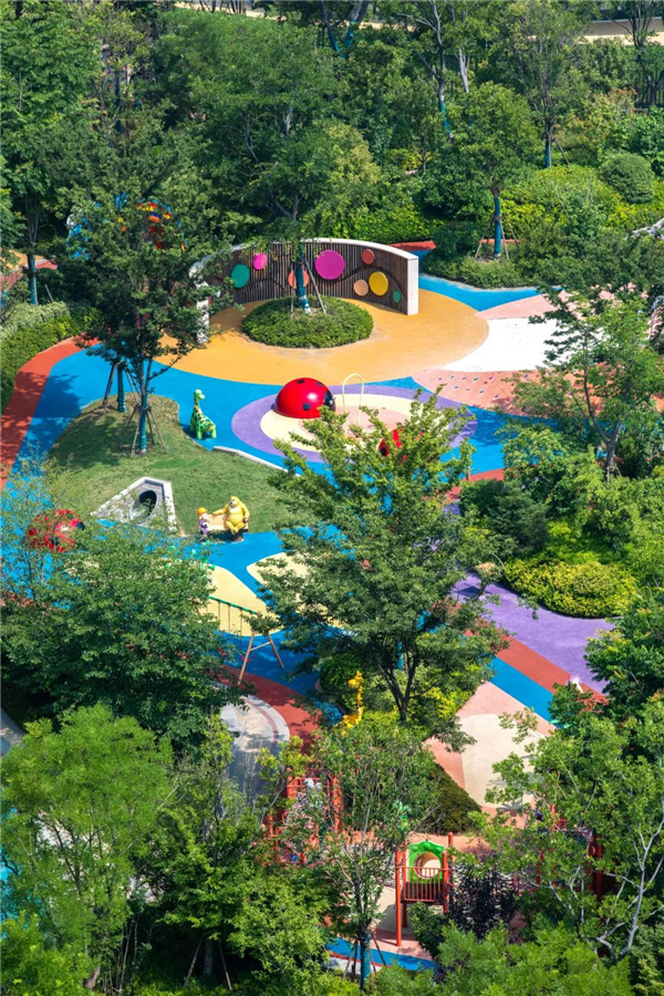 雅藍(lán)圖景觀丨白鷺金岸中央公園