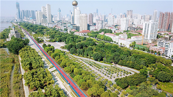 長江左右岸江灘觀光道路景觀