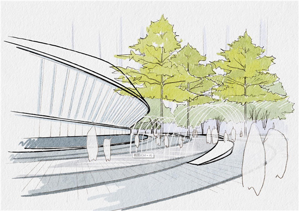 虎門高鐵站TOD核心區展示區景觀