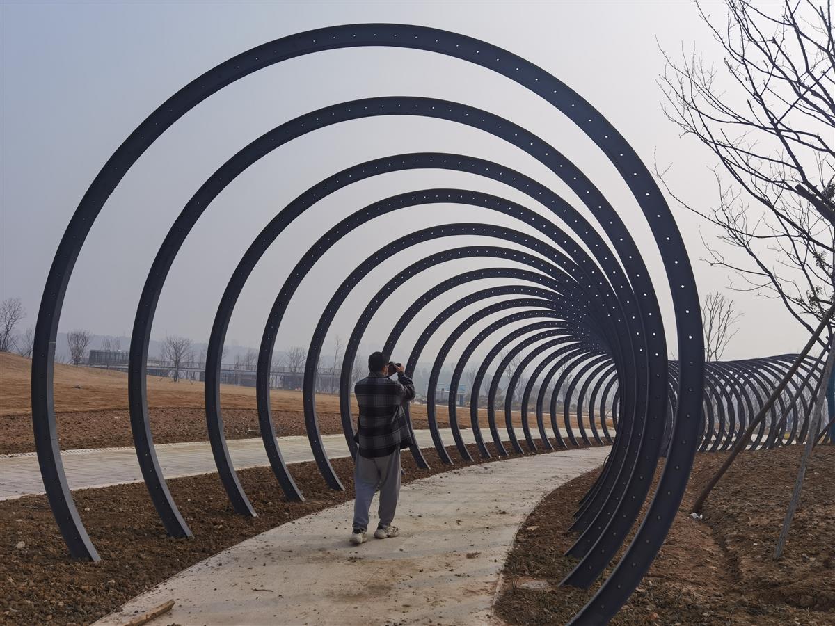 湖北省第三屆(荊門)園博會32個(gè)展園基本完工