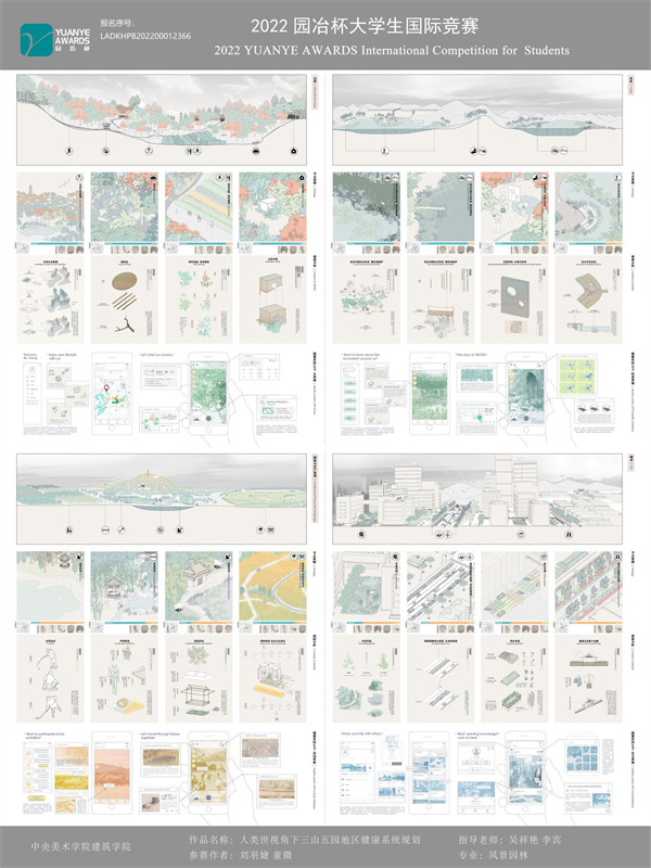 第十三屆園冶杯一等獎作品| 人類世視角下三山五園地區健康系統規劃