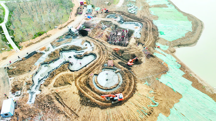 合肥園博園16個城市展園開始施工