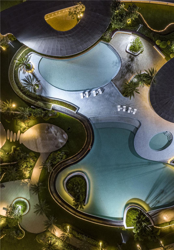 海南龍嶺清水灣IN+直播小鎮項目園林景觀設計