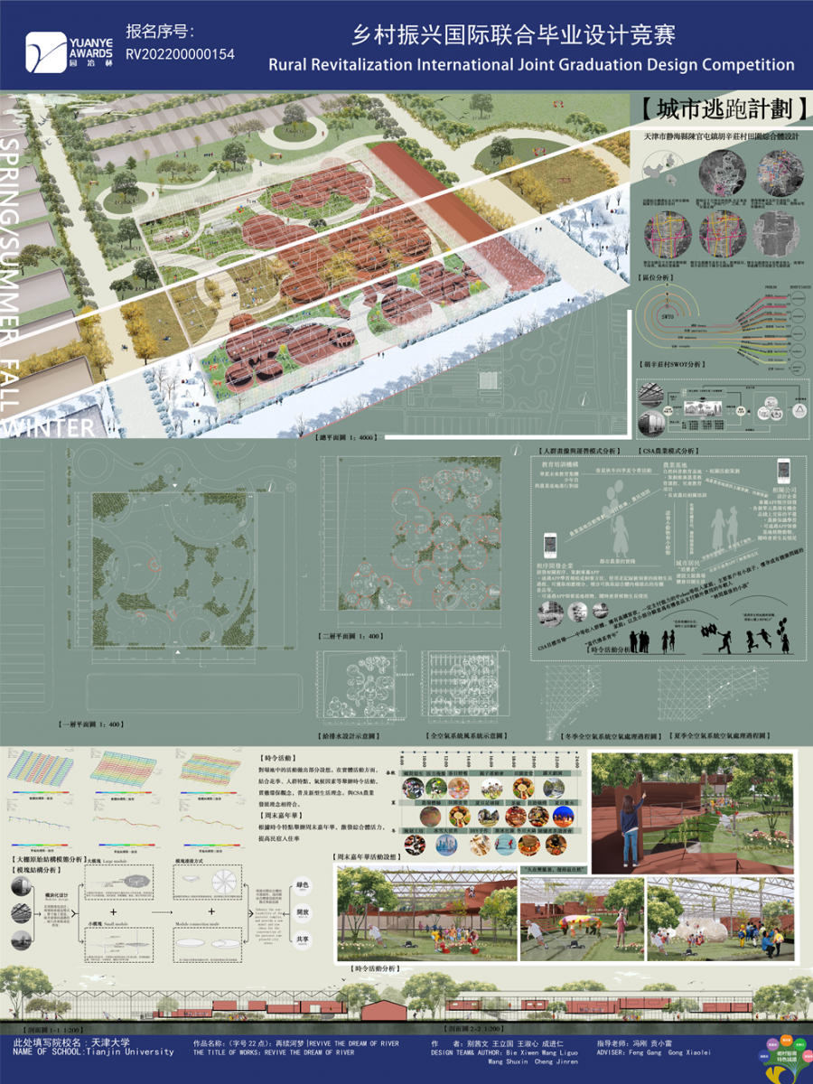 第二屆鄉(xiāng)村振興聯(lián)合畢業(yè)設(shè)計一等獎作品丨再續(xù)河夢REVIVE THE DREAM OF RI