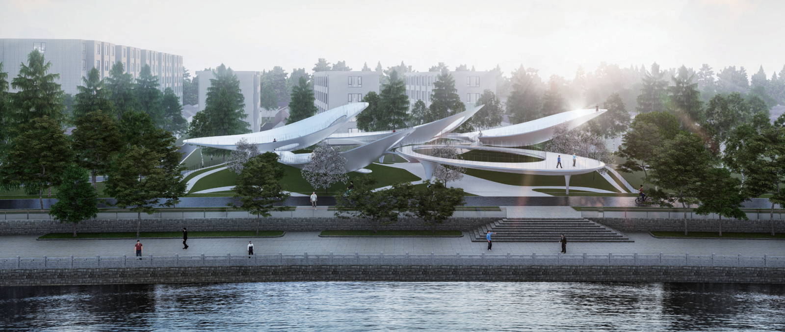 滄州運(yùn)河活化國際設(shè)計(jì)師競賽三等獎作品丨懸舟之境接天云——Sailing in cloud