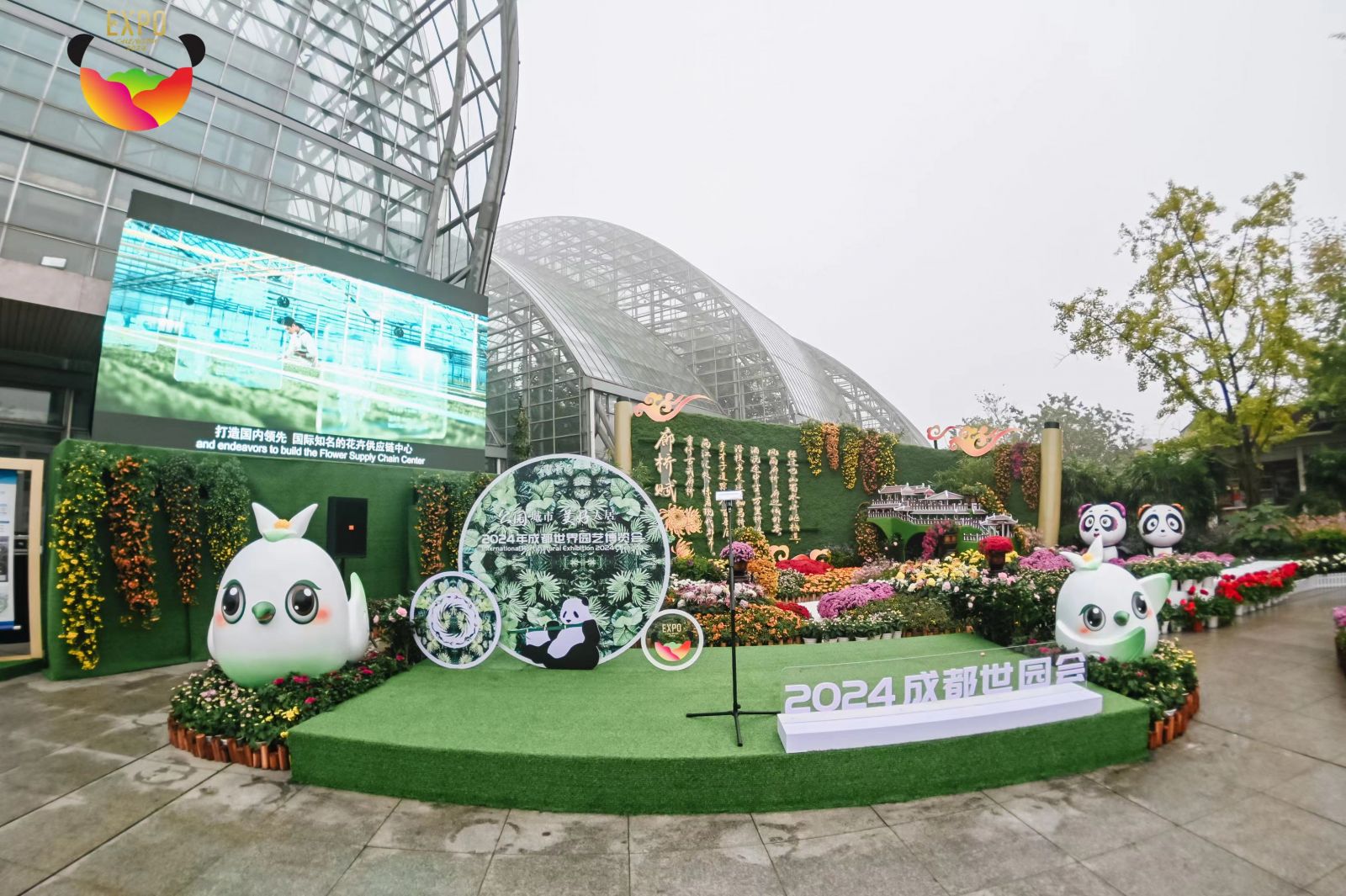 成都世園會(huì)亮相重慶菊展 成渝雙城再續(xù)綠色情緣