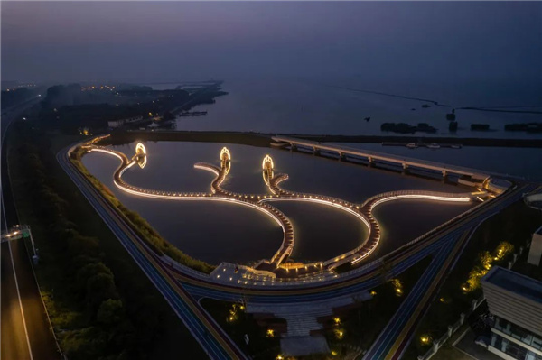 無錫太湖流域小溪港魚咀公園