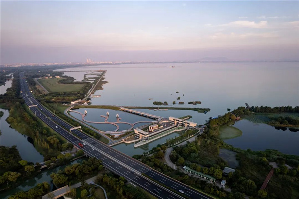 無錫太湖流域小溪港魚咀公園