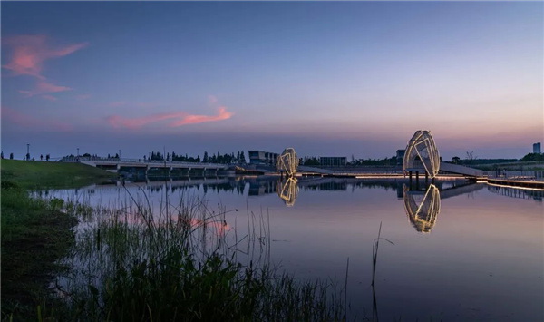 無錫太湖流域小溪港魚咀公園