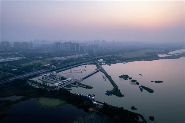 無錫太湖流域小溪港魚咀公園