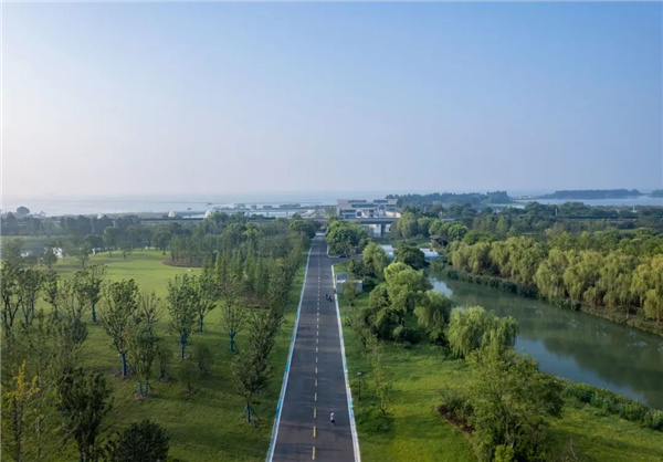 無錫太湖流域小溪港魚咀公園