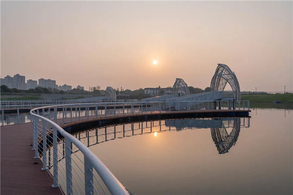 無錫太湖流域小溪港魚咀公園