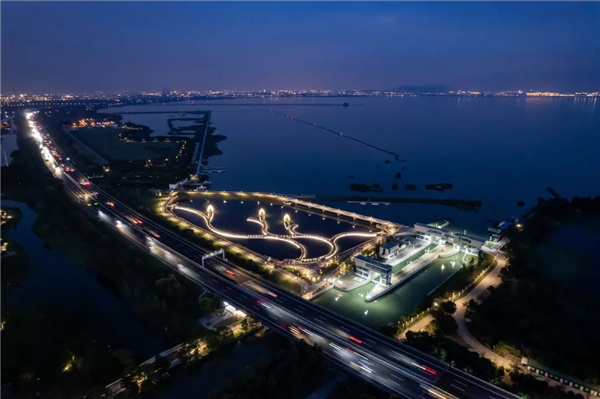 無錫太湖流域小溪港魚咀公園