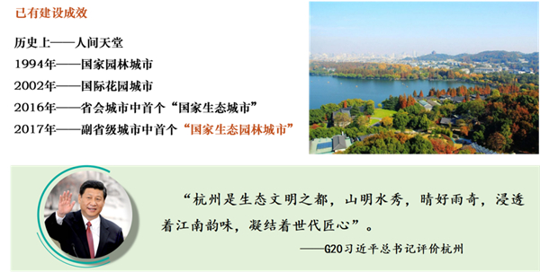 張建庭：杭州公園城市建設實踐探索