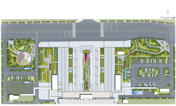 園冶杯獲獎作品丨信陽火車站廣場景觀設計