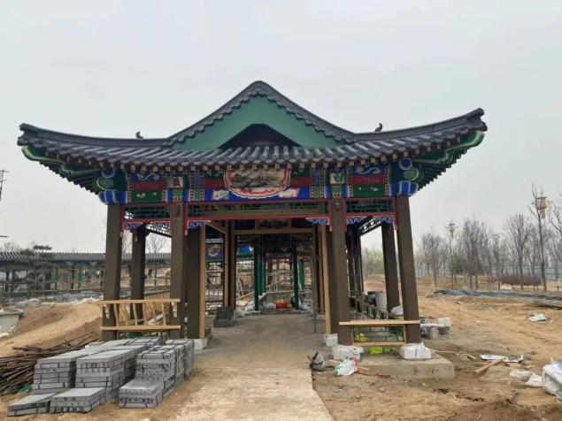 河北省第七屆園博會滄州園主體工程完工