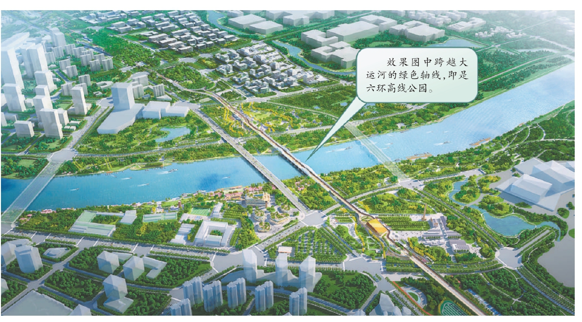 六環高線公園將串聯北京城市副中心五大功能區