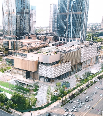 武漢首個自帶公園商業(yè)綜合體年內(nèi)投用