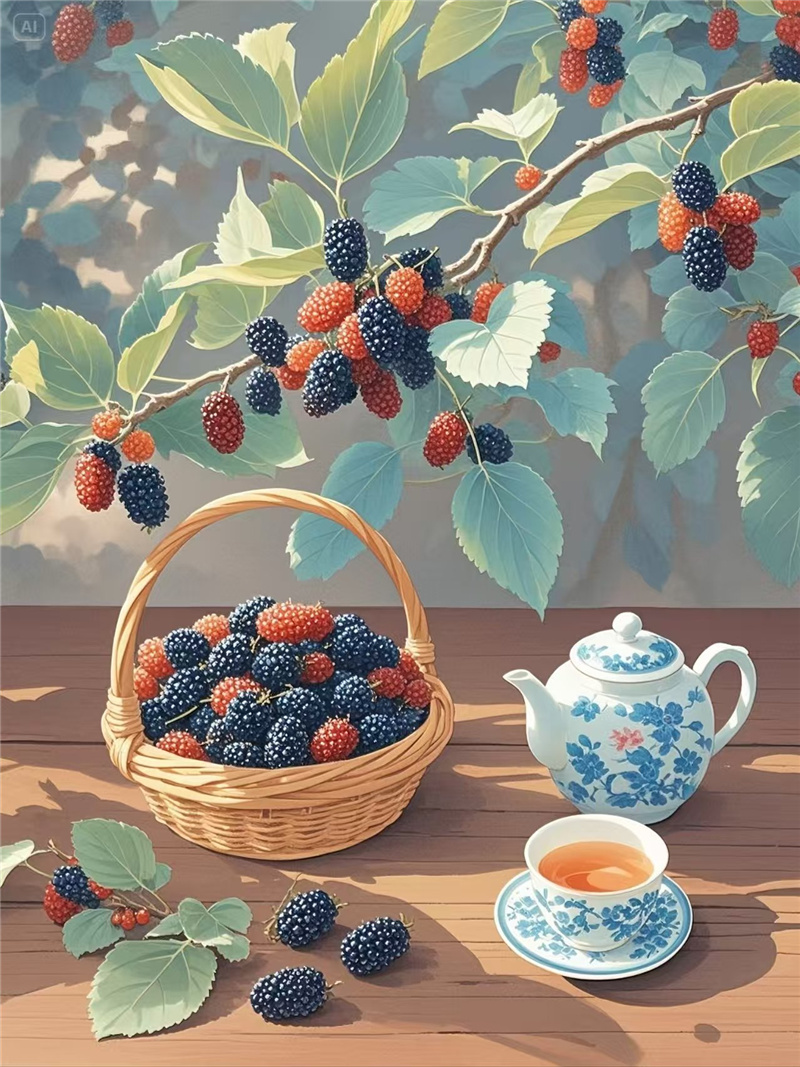 海淀桑葚：紫黑里的千年甜意