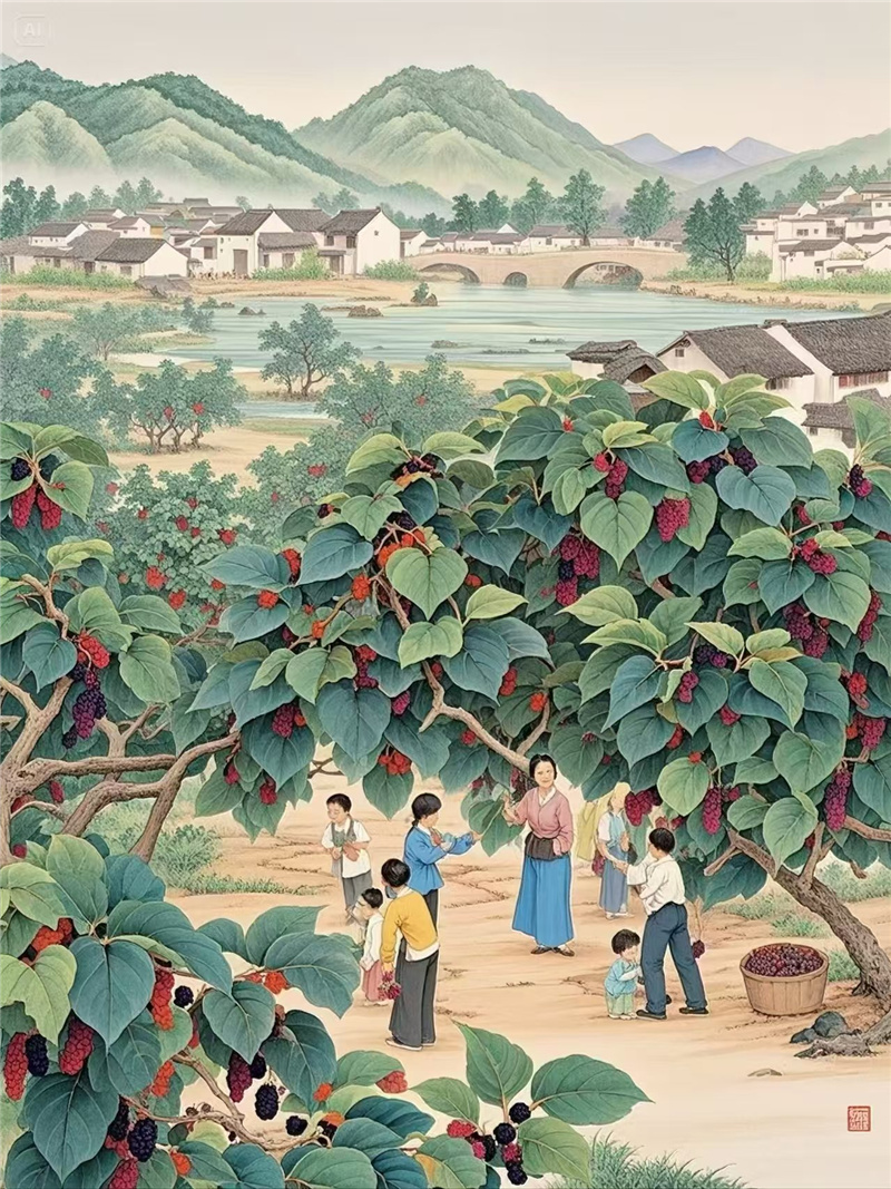 海淀桑葚：紫黑里的千年甜意