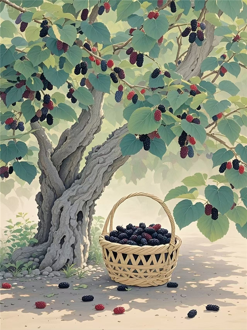 海淀桑葚：紫黑里的千年甜意