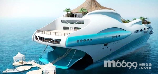 奢華熱帶島嶼游艇概念設計 