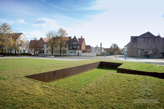 德國Stabfurt城鎮的中心公園