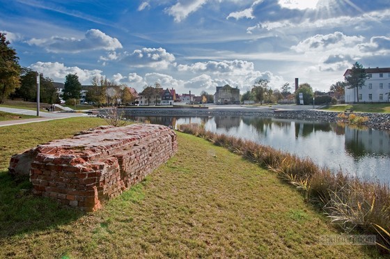 德國Stabfurt城鎮的中心公園