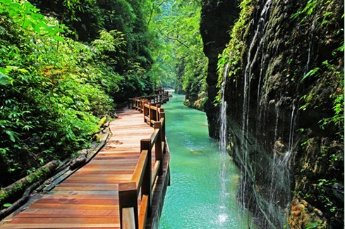 重慶萬盛黑山谷石林和銅鼓灘景區(qū)