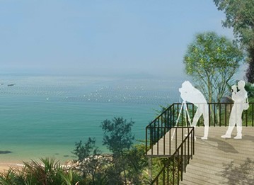 深圳南澳月亮灣海岸帶改造