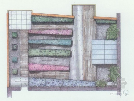 某屋頂露臺(tái)花園景觀設(shè)計(jì)