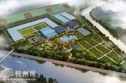 青山湖花園中心全景效果圖——占地230余畝“三角洲”