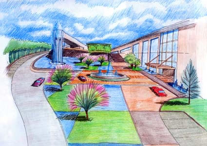 成都錦和中心景觀設(shè)計