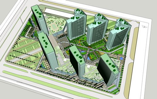 北京亦莊大族環球企業灣景觀設計