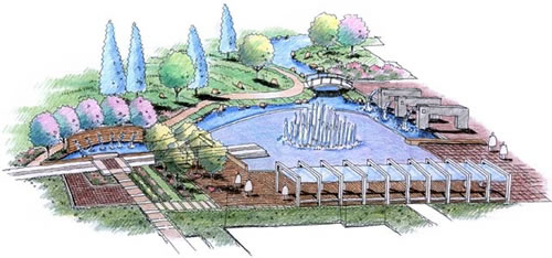 天津仁恒海河廣場景觀設計