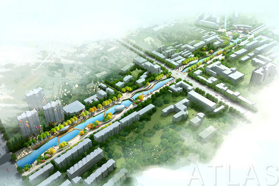 秦皇島六河改造景觀設計