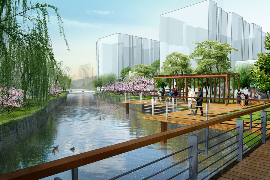 秦皇島六河改造濱水景觀設計