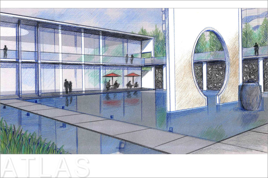 南昌筑城時尚中式住宅小區景觀設計