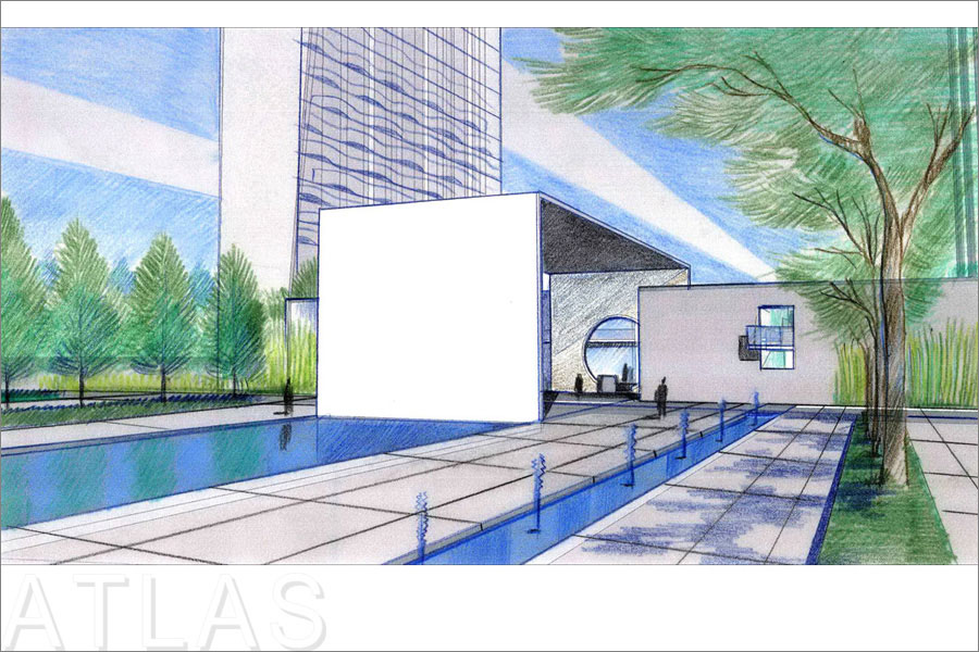 南昌筑城時尚中式住宅小區景觀綠化設計