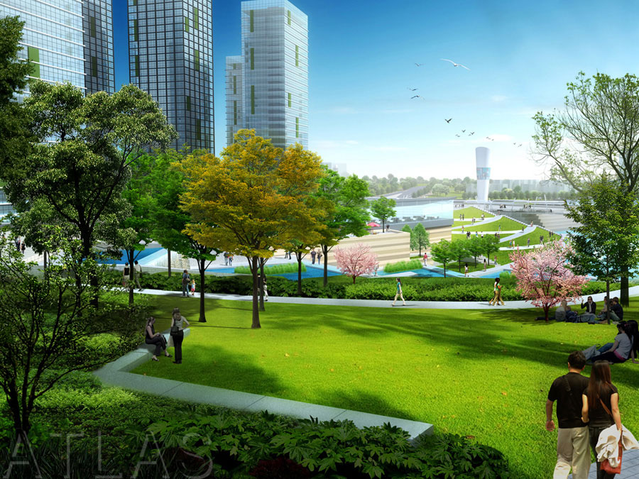 重慶涪陵李渡新區(qū)迎賓廣場