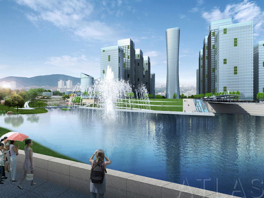 重慶涪陵李渡新區(qū)迎賓廣場