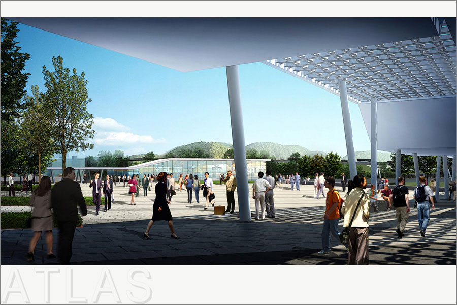 重慶涪陵李渡新區(qū)迎賓廣場(chǎng)